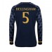 Real Madrid Jude Bellingham #5 Voetbalkleding Uitshirt 2023-24 Lange Mouwen